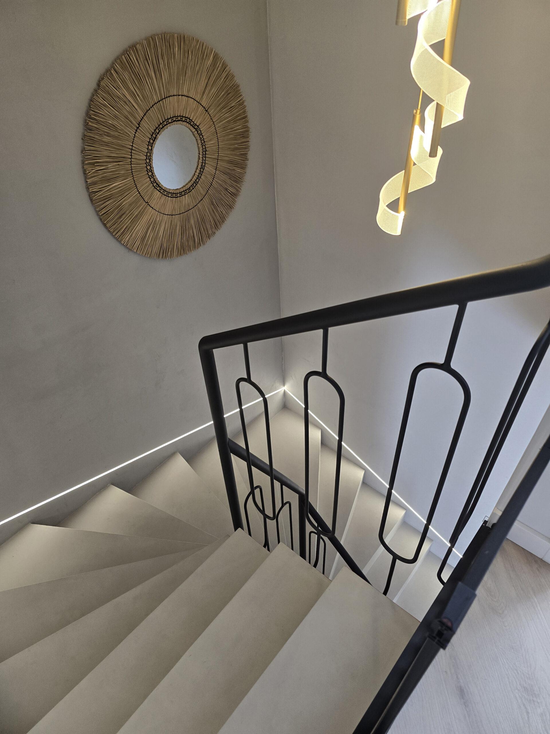 Klatka schodowa, mikrocement